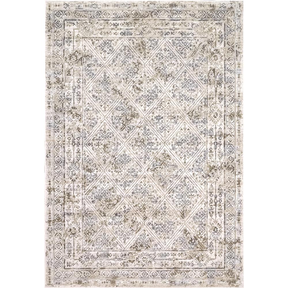 Dynamic Rugs 98206 Chateau 2 Ft. 2 In. X 7 Ft. 7 In. Rectangle Rug in Beige / Blue